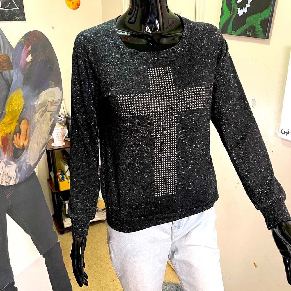 Hot Topic Cross Long Sleeve Tee